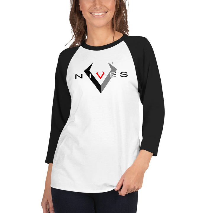 V Nives 3/4 Sleeve Raglan Shirt