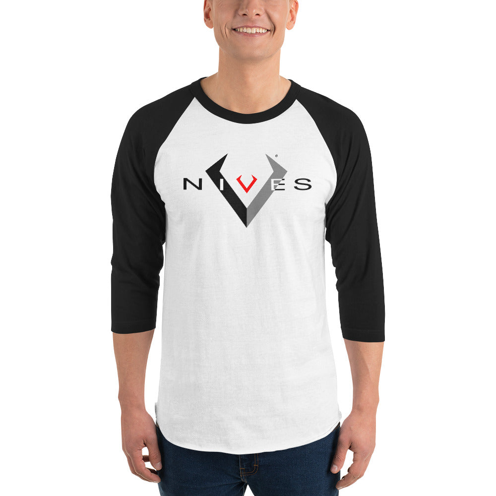 V Nives 3/4 Sleeve Raglan Shirt
